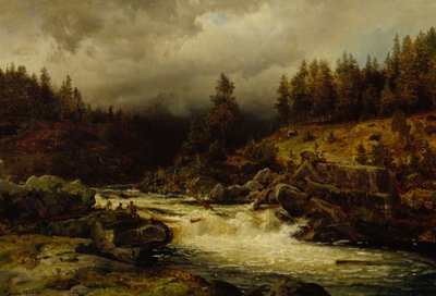 Rapide in Norvegia da Hans Gude