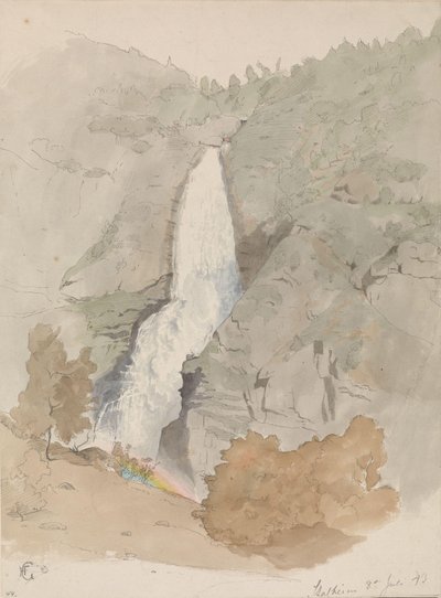 Sivlefoss, Stalheim da Hans Gude