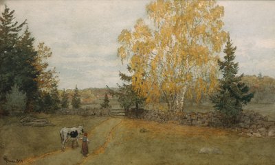 Sunset da Hans Gude