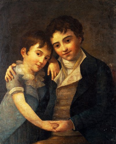 Ritratto di Franz Xaver Wolfgang (1791-1844) e Karl Thomas (1784-1858), figli di Wolfgang Amadeus Mozart da Hans Hansen
