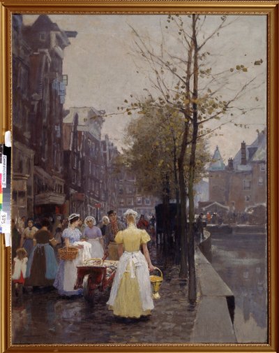 Mattina di ottobre nelle strade di Amsterdam da Hans Hermann