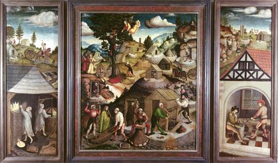 Paesaggio minerario, 1521 da Hans Hesse