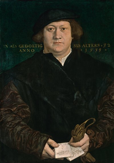 Ritratto del mercante di Braunschweig Cyriakus Kale da Hans Holbein