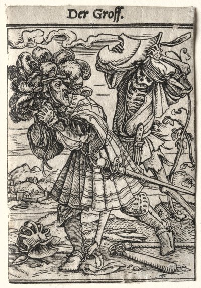 Danza della morte: il conte, c. 1526 da Hans Holbein