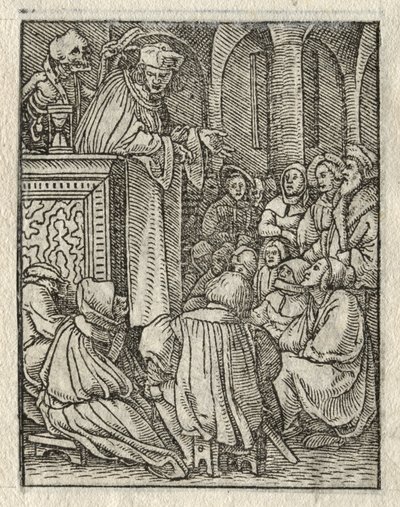 La danza della morte: Il predicatore; Il prete da Hans Holbein