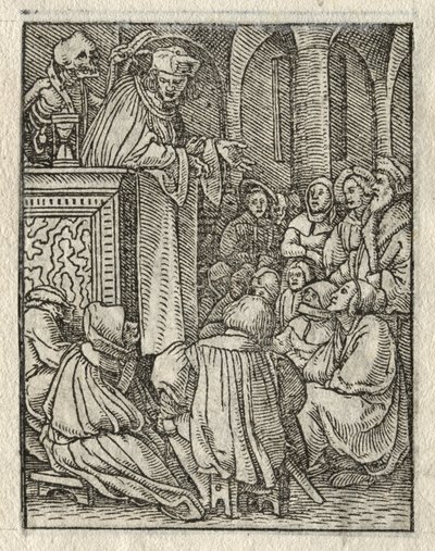 La Danza della Morte: Il Predicatore, Il Prete da Hans Holbein