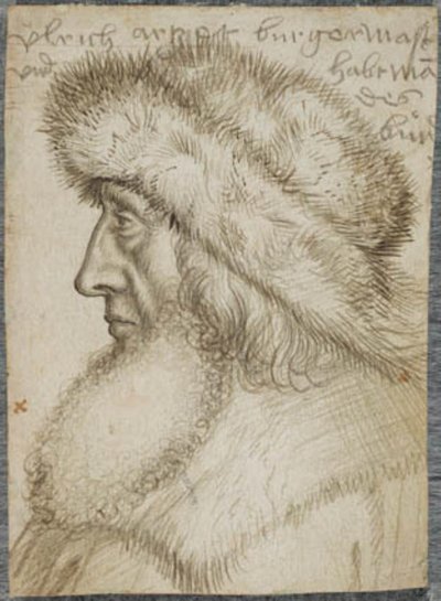 Ritratto di Ulrich Artzt, sindaco di Augusta e capitano della Lega Sveva da Hans Holbein d.Æ.