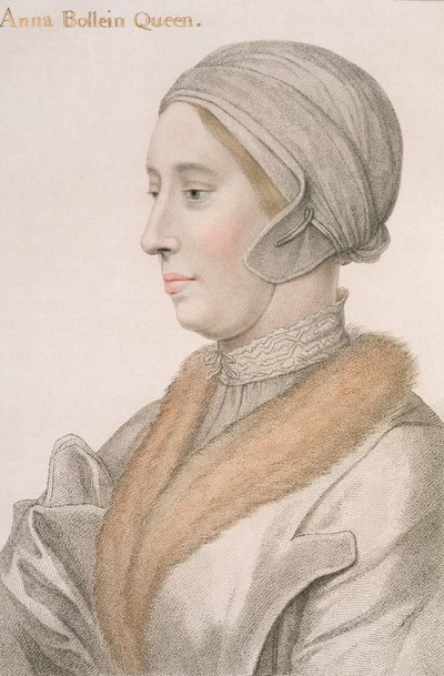 Anna Bolena (1507-36) incisa da Francesco Bartolozzi (1727-1815) da Hans Holbein der Jüngere