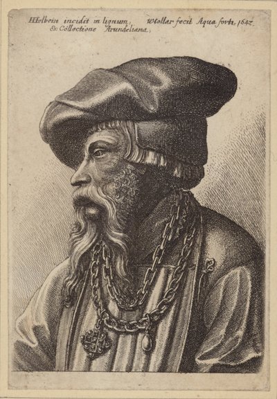 Uomo Barbuto con Collana a Catena da Hans Holbein der Jüngere