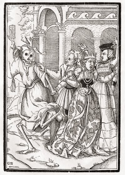 La morte arriva per la regina, inciso da Georg Scharffenberg, da 