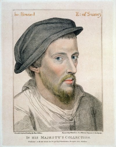 Henry Howard, Conte di Surrey (c.1517-47) inciso da Francesco Bartolozzi (1727-1815) da Hans Holbein der Jüngere