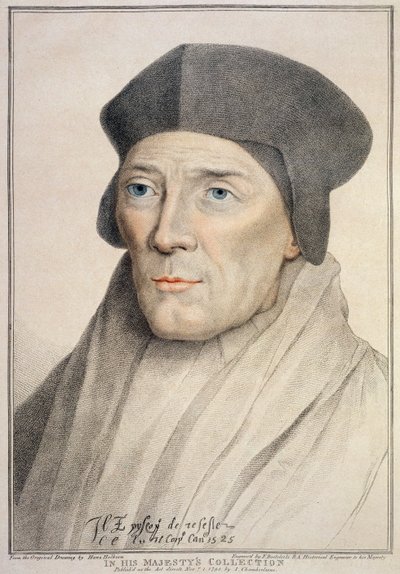 John Fisher, vescovo di Rochester (1469-1535) inciso da Francesco Bartolozzi (1727-1815) da Hans Holbein der Jüngere