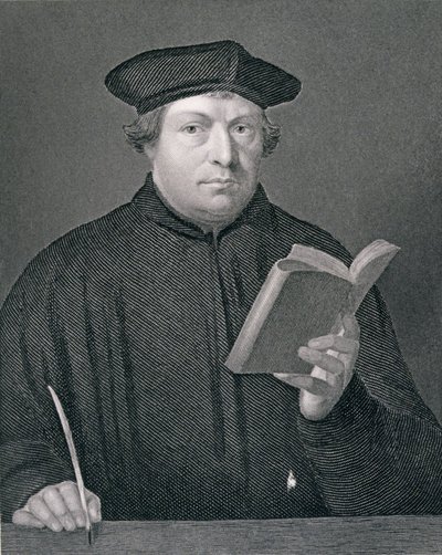 Martin Lutero (1483-1546), inciso da W. Holl, da 