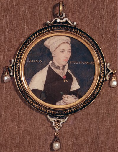 Ritratto in miniatura di Jane Small, precedentemente conosciuta come Mrs. Robert Pemberton, c.1540 da Hans Holbein der Jüngere