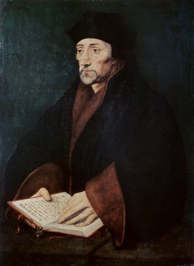 Ritratto di Desiderius Erasmus (1466-1536) di Rotterdam da Hans Holbein der Jüngere