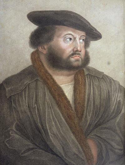 Ritratto di Hans Holbein inciso da Francesco Bartolozzi da Hans Holbein der Jüngere