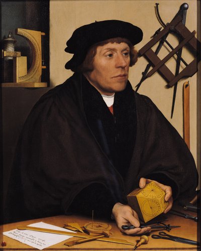 Ritratto di Nicholas Kratzer (1487-c.1550) 1528 da Hans Holbein der Jüngere