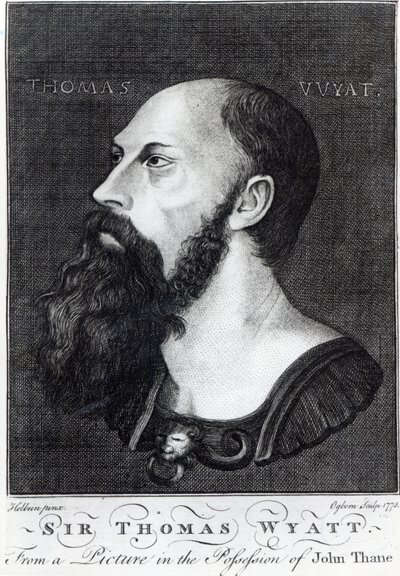 Ritratto di Sir Thomas Wyatt il Giovane (c.1521-54) inciso da Ogborn, 1775 da Hans Holbein der Jüngere