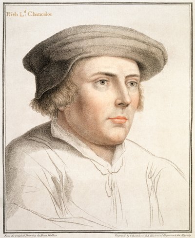 Richard Rich, Primo Barone Rich (c.1496-1567) inciso da Francesco Bartolozzi (1727-1815) da Hans Holbein der Jüngere