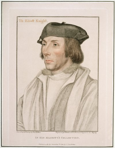 Sir Thomas Elyot (c.1490-1546) inciso da Francesco Bartolozzi, 1794 da Hans Holbein der Jüngere