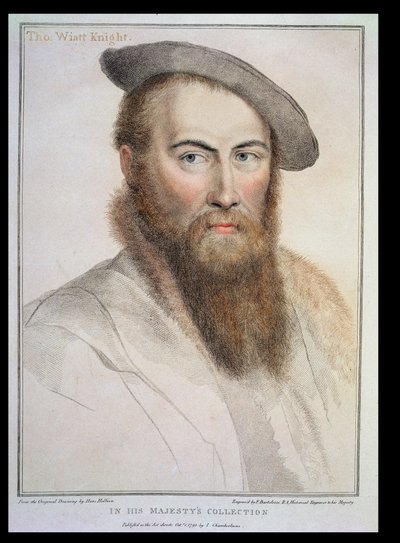 Sir Thomas Wyatt (c.1503-42) inciso da Francesco Bartolozzi da Hans Holbein der Jüngere