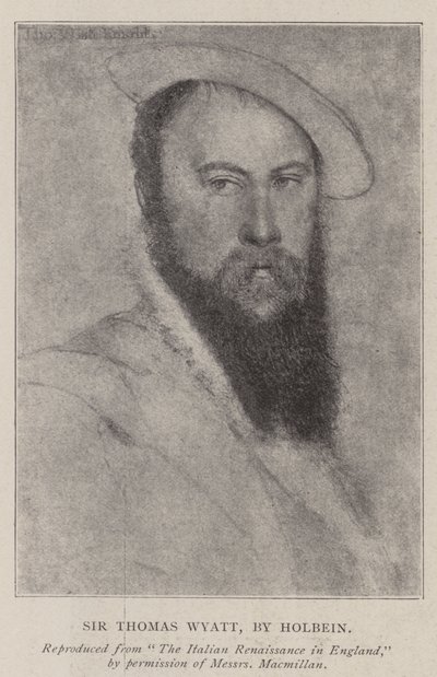 Sir Thomas Wyatt da Hans Holbein der Jüngere