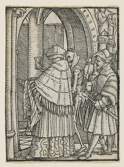 Il Canonico da Danza della Morte (Lione), 1538 da Hans Holbein der Jüngere