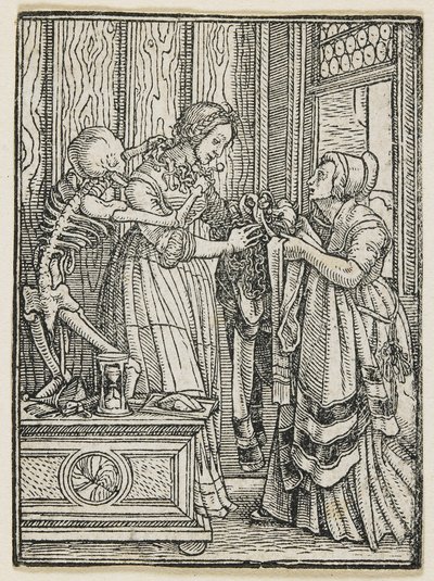 La contessa da Danza della Morte (Lione), 1538, 1523-1526 da Hans Holbein der Jüngere