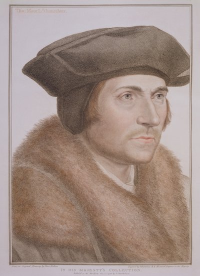 Thomas More, Lord Cancelliere, inciso da Francesco Bartolozzi da Hans Holbein der Jüngere