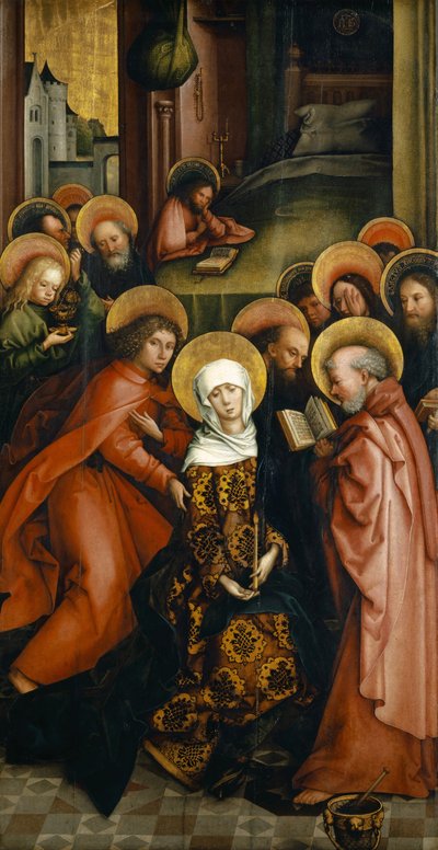La morte della Vergine, ala dipinta dell