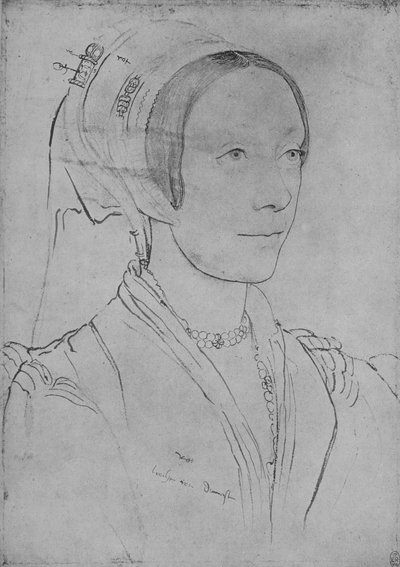 Una signora: sconosciuta, c1532-1543 1945 da Hans Holbein der Jüngere