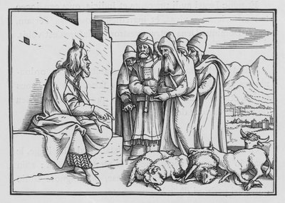 Un profeta sorgerà come Mosè, Deuteronomio XVIII, 15 da Hans Holbein der Jüngere