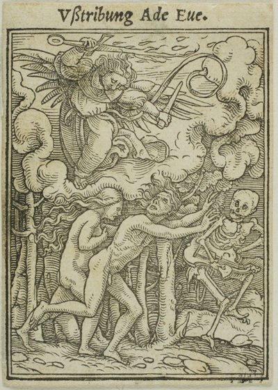 Adamo ed Eva cacciati dal Paradiso da Hans Holbein the Younger