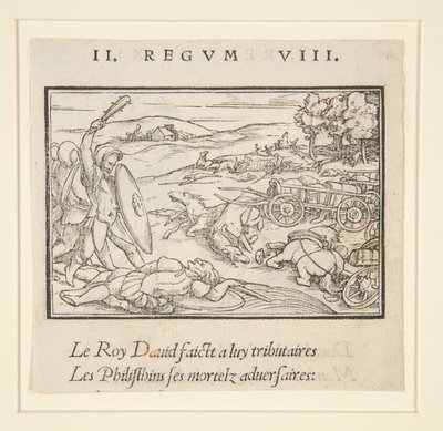 Davide sottomette i suoi nemici (recto); Davide e Uria (verso) da Hans Holbein der Jüngere
