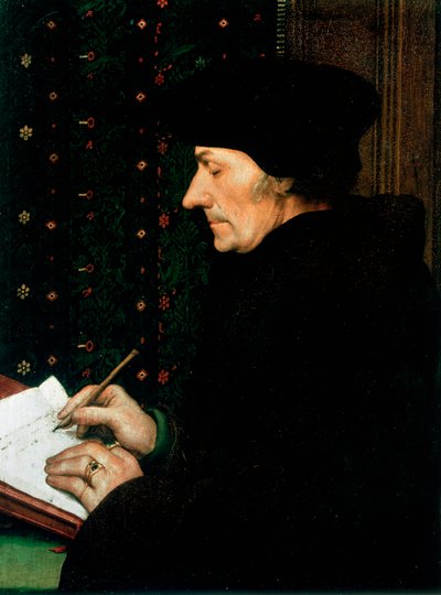 Desiderio Erasmo, umanista e studioso olandese, 1523 da Hans Holbein der Jüngere