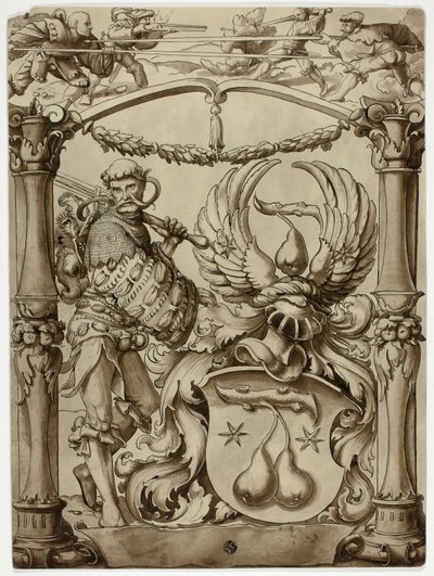 Progetto di stemma araldico svizzero da Hans Holbein the Younger