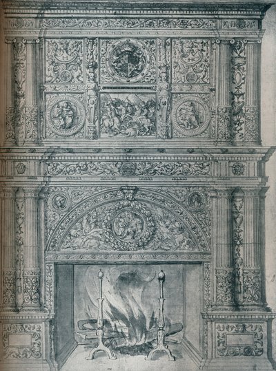 Disegno di Camino, c1537 da Hans Holbein der Jüngere