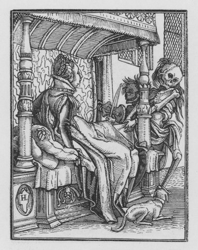 La danza della morte di Holbein: La duchessa da Hans Holbein der Jüngere