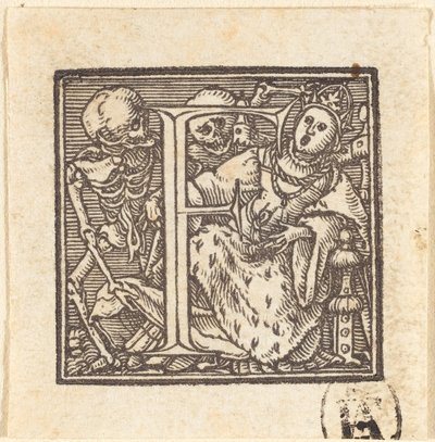 Lettera F da Hans Holbein der Jüngere