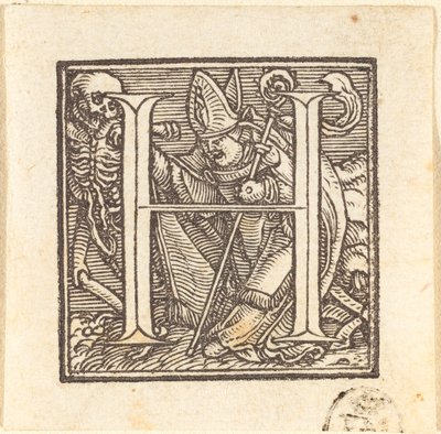 Lettera H da Hans Holbein der Jüngere