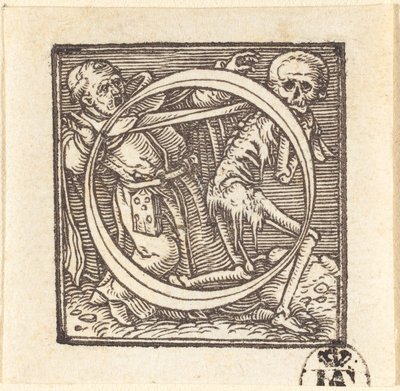 Lettera O da Hans Holbein der Jüngere
