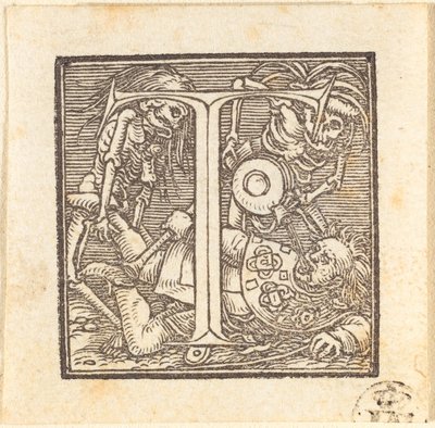 Lettera T da Hans Holbein der Jüngere
