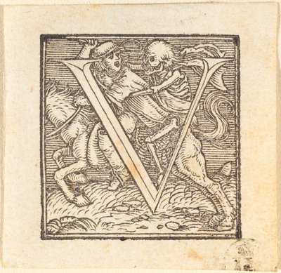 Lettera V da Hans Holbein der Jüngere