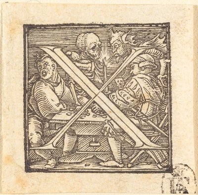 Lettera X da Hans Holbein der Jüngere