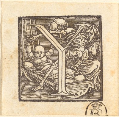 Lettera Y da Hans Holbein der Jüngere