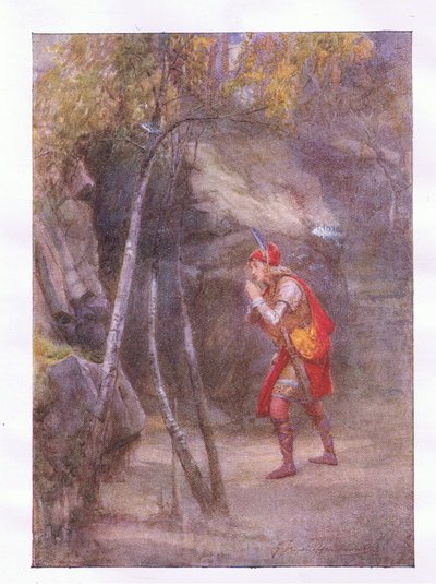 No! chi è qui? Se qualcosa è civile parla (Cimbelino), da The Complete Works of Shakespeare pubblicato da George Harrap & Co Ltd, anni 