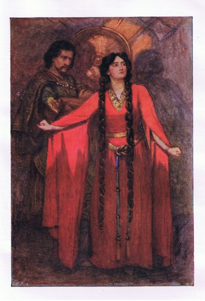 Oh! mai il sole vedrà quel domani (Macbeth), dalle Opere Complete di Shakespeare pubblicate da George Harrap & Co Ltd, anni 1920 da Hans Holbein der Jüngere