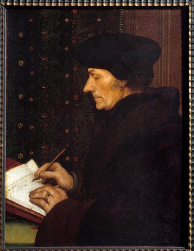 Ritratto di Erasmo da Rotterdam da Hans Holbein der Jüngere