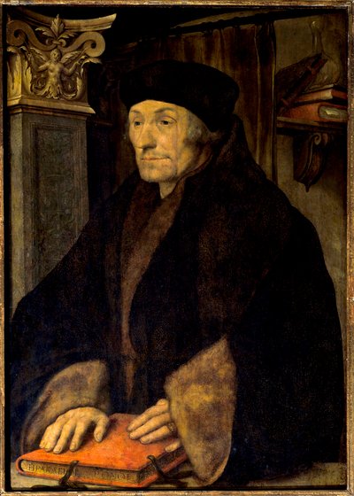 Ritratto di Erasmo da Rotterdam da Hans Holbein der Jüngere