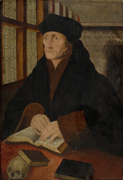 Ritratto di Erasmo da Rotterdam nello studio da Hans Holbein der Jüngere